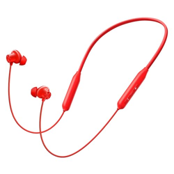 OnePlus Bullets Wireless Z3 in Ear Neckband with 12.4Mm Drivers, 3D Spatial Audio,10 Mins Charge for 27 Hrs Playback, AI Call Noise Cancellation, 4 EQ Preset, Dynamic Bass Enhancement & BT5.4, Red