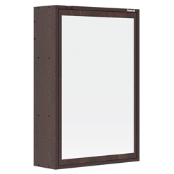 SUMWUD Bathroom Cabinet with Mirror | Storage Organiser | Engineered Wood Bathroom Shelves Bathroom Cabinet with Mirror Round Cut Cabinet