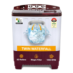 VW 8 kg 5 Star Super Wash Semi Automatic Top Load Washing Machine Supe