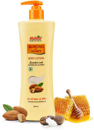 Multani Naturals Almond & Honey Body Lotion | Hydrating & Refreshing -(400 ml)
