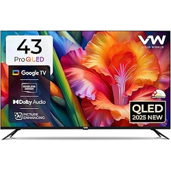 VW 109 cm (43 inches) Pro Series 4K Ultra HD Smart QLED Google TV VW43GQ1