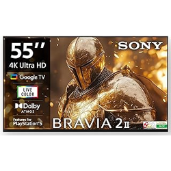 Sony 139 cm (55 inches) BRAVIA 2M2 Series 4K Ultra HD Smart LED Google TV K-55S25BM2-3 Years Warranty for Limited Period