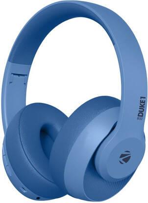 ZEBRONICS Zeb Duke 1 Wireless Headphone with Mic Bluetooth(Blue, On th