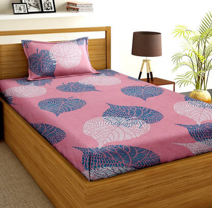 Flipkart SmartBuy Microfiber Single Flat 160 TC Printed Bedsheet(Pack 