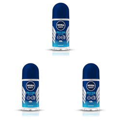 NIVEA MEN Fresh Active 50ml Deo Roll On | With Fresh Ocean Extracts| 7