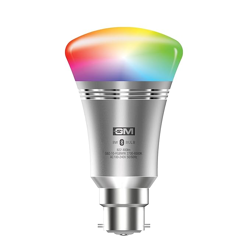 GM Glitz Smart Bluetooth 10 W RGBWW LED Bulb with App & Voice Control,