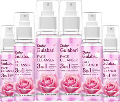 Dabur Gulabari Rose Glow Face Cleanser, Moisturise & Refresh Makeup Re