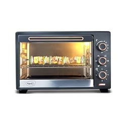 PIGEON OVEN TOASTER GRILLER 20 LITRE, WITH ROTISSERIE, CAKE BAKING, GR