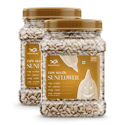 Greenfinity Raw Sunflower Seeds 1kg (500g x 2) | 100% Natural, High Pr