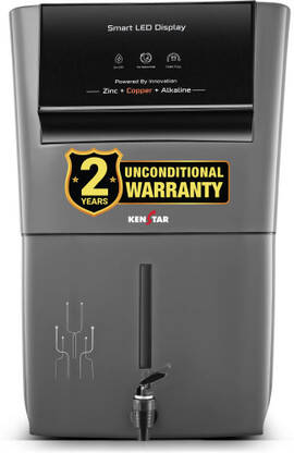 KENSTAR PUREZA 8 L RO + UF + UV + COPPER + ALKALINE + MINERALIZER WATE