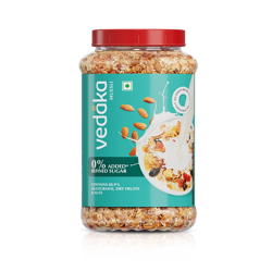 Amazon Brand - Vedaka Muesli | 1 Kg Jar | Contains 88.9% Dry Fruits, N