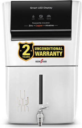 Kenstar White Pureza. 8 L RO + UF + UV + Copper + Alkaline + Mineraliz