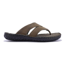 Woodland Men Olive Green Slippers
