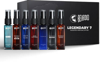BEARDO Legendary Assorted Perfume Gift Set for Men | Long Lasting Fragrances | 7 x 8 ml Eau de Parfum - 56 ml(For Men & Women)
