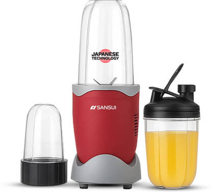 Sansui Plus 300 W Mixer Blender(Allure | 3 Jars | Red)