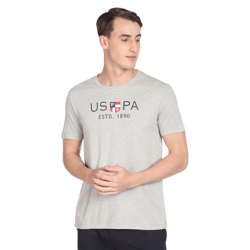 U.S. POLO ASSN. Men's Crew Neck Brand Print Cotton T-Shirt (USTSHS1373