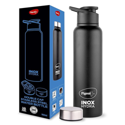 PIGEON PLASTIC, STAINLESS STEEL INOX HYDRA DUO, DUAL CAP, FLIPPER AND 