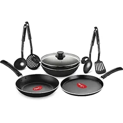 Pigeon by Stovekraft Pigeon Mio Nonstick Aluminium Cookware Gift Set, 