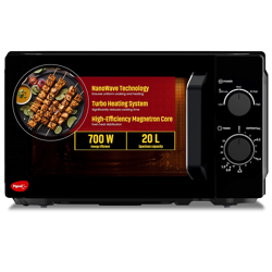 PIGEON 20L NANO WAVE SOLO MICROWAVE OVEN | 700 WATTS | 5 POWER LEVELS 