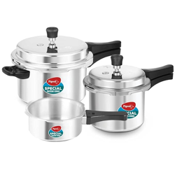 Pigeon By Stovekraft Special Aluminium Pressure Cooker Combo with Oute