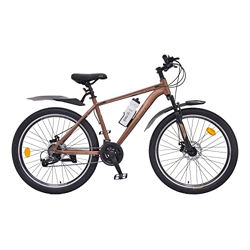 playR Atom 26 Inch Alloy - 21 Speed Bicycle - Front Wheel Shock Abs, Front & Rear Disc Brakes, Durable Bike, Heavy Duty City & Outdoor Cycle for Men & Women All Season