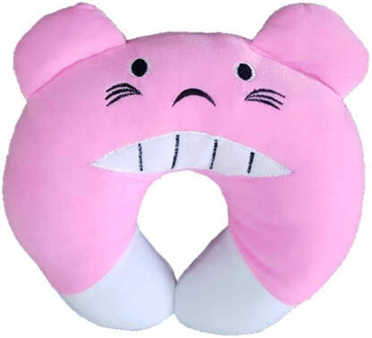BRANDONN U Microfibre Solid Sleeping Pillow Pack of 1(BRIGHT PINK)