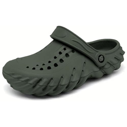 Kraasa Men's Casual Walking Daily Used Clogs & Slipper with Lightweight Design Clogs & Slippers for Men's & Boy's Mehandi UK 10