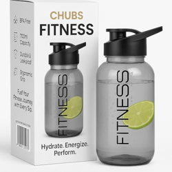 Chubs Fitness Series Summer Special Edition 500 ML Gallon Bottle Shaker for | Hydration | Mixer | Shaker |Bottle| for Men and Women (Multipurpose) (Clear Glass)