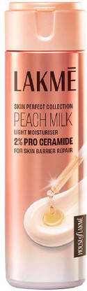 Lakm Peach Pro Ceramide Moisturizer with Vitamin E For Dry, Normal & Sensitive Skin(200 ml)