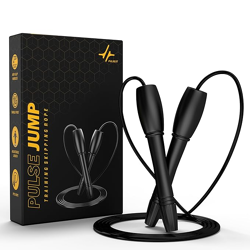 PulseIT Adjustable Skipping Rope for Men & Women | Speed Jump Rope for Cardio, Weight Loss, Fitness & CrossFit | Tangle-Free, Lightweight & Durable  Ideal for Home & Gym Workouts