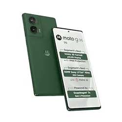 Motorola G96 5G 144Hz 3D Curved pOLED, 50MP OIS Camera, 32MP Selfie, 5500mAh Battery, Snapdragon 7s Gen 2, IP68 Water Resistance, 33W TurboPower (Pastures, 8GB + 128GB Storage)