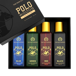 The Man Company Specially Curated Perfume Gift Set For Men, Spray - 4X20Ml - Polo Woods Collection | Premium Long-Lasting Fragrance | Luxury Eau De Parfum | Gift Set For Him