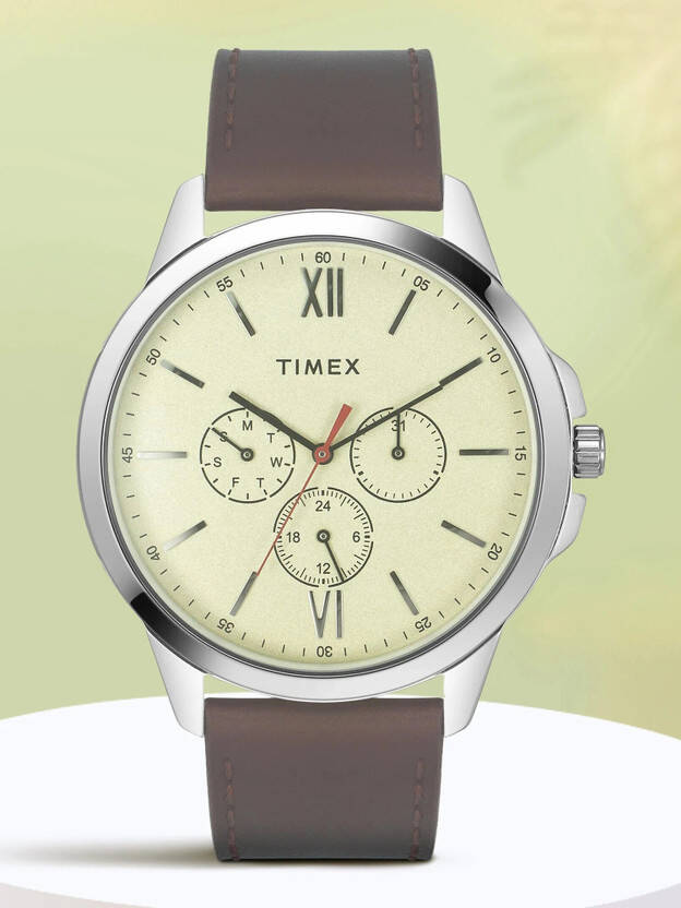 TIMEX Multifunction Beige Dial Analog Watch - For Men TWEG165SMU01