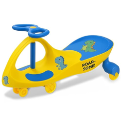 Lifelong Cuppy Jiggle Kids Swing Car Ride On Toy | No Battery, No Pedal | Smooth 360 Steering with Non-Slip Wheels | Durable ABS Body | Indoor Outdoor Use | for Boys & Girls Age 2-5 Years