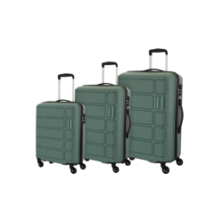 Kamiliant American Tourister Medium Harrier Small, & Large 360 Degree Spinner Suitcase/Large Hard 4 Wheels Trolley Bag Sp3Pcset Slt Gry, 78 Cm, Grey