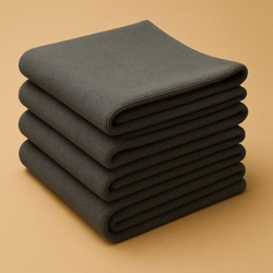 EUFLORIA Microfiber Cloth - 4040-340 GSM Grey, Thick Lint & Streak-Free Multipurpose Cloths - Automotive Microfibre for Car Cleaning Polishing Washing & Detailing (Pack of 4)
