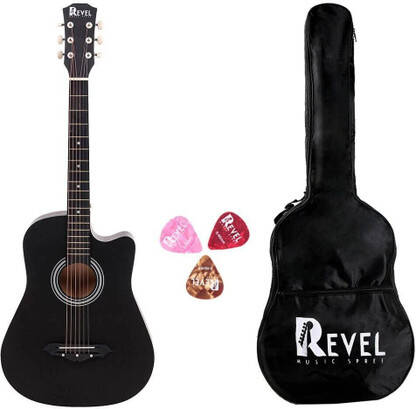 REVEL RVL-38C-LGP-BK Acoustic Guitar Linden Wood Ebony Right Hand Orie