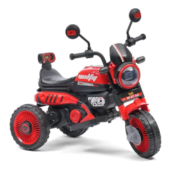 Luusa Cruise Rechargable Electric Kids Bike with Music&LED, Kids Scooter Bike for 2-5 Years Boys&Girls Powered by 6V Battery & Motor for 4.5-6Hr Ride with Foot Accelerator