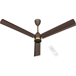 Sujata BLDC Fans Ceiling 1200mm | 3 Years Warranty | BLDC Ceiling Fan with Remote Control, 5 Star BEE Rating Energy Efficient, 100% Copper Winding, High Air Delivery (Slim Air - Tera Brown Gold)