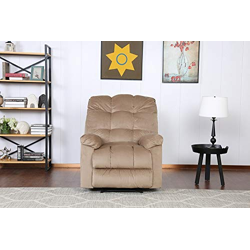 Amazon Brand - Solimo Capri 1 Seater Fabric Recliner (Mocha)