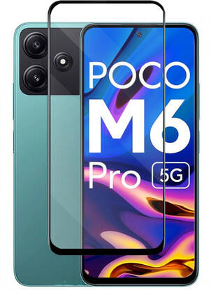KWINE CASE Tempered Glass Guard for Poco M6 Pro 5G(Pack of 1)