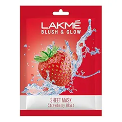 LAKM Blush & Glow Strawberry Sheet Mask, 25 Ml