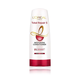 L'Oreal Paris Total Repair 5 Conditioner For Damaged Hair | Powered by Keratin XS Technology| Fights 5 Signs of Hair Damage- Frizz, Breakage, Dryness, Stiff Hair, and Split ends | 340 ml
