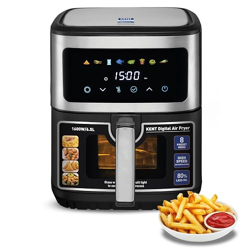 KENT Digital Air Fryer 6.5L,1600W,Bake,Grill & Roast,Up To 80% Less Oi