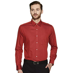 RAYMOND MEN'S PLAIN SLIM FIT FORMAL SHIRT (RMSZ08323-R5_MEDIUM PURPLE_