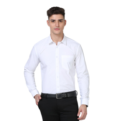 Scott International Shirt for Men | Solid Full Sleeves Wrinkle Free Mens Shirts | Cotton Formal Shirts for Men Regular Fit | Stylish Mens Shirt | Plain Shirts for Mens