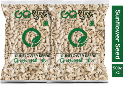 Goshudh Premium Quality sunflower seed 500 gm each (Pack of 2) Sunflower Seeds(2 x 0.5 kg)