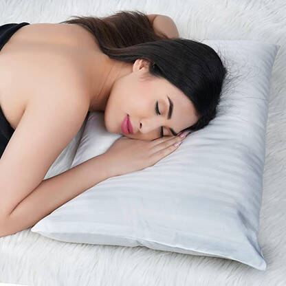 Wakeup India Comfy Buddy Fiber Sleeping Pillow (Size-27x17 inch) White Microfibre Solid Sleeping Pillow Pack of 1(White)