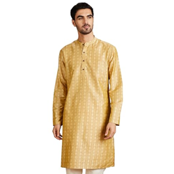 Amazon Brand - Symbol Rayon Men's Kurtas (Sy-A22-Mna-Etk-03_Gold Beige_2XL)