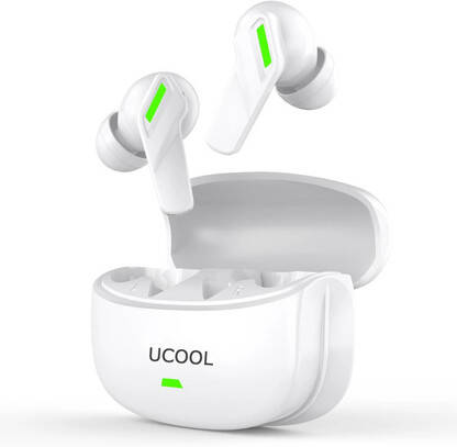Lexolt 120 Hours Playtime & ENC Crystal Bionic Sound Bluetooth Earbuds Bluetooth(White, True Wireless)